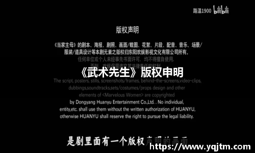 澳门新浦新京《武术先生》版权申明